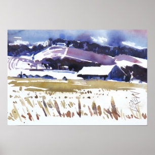 Snelle Bevriezings Schilderij / Kunstenaar Larry L Poster