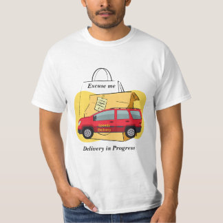 Snelle Bezorger Bezig Met Levering T-shirt