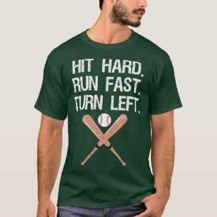 Snelle draai links Baseball Softball Fan T-shirt