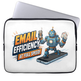 Snelle E-mailproductiviteitsrobot Laptop Sleeve
