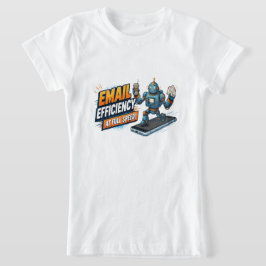 Snelle E-mailproductiviteitsrobot T-shirt