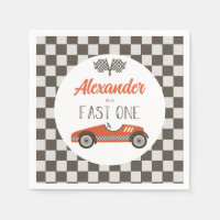 Snelle Eén rode Race Auto Verjaardag