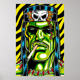 Snelle Frankie™/Heavy Metal Monster Poster
