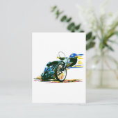 Snelle Geweldige snelwegcyclus Briefkaart (Staand voorkant)