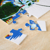 Snelle Geweldige snelwegcyclus Legpuzzel (Zijkant)