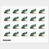 Snelle Geweldige snelwegcyclus Vierkante Sticker (Vel)