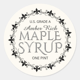 Snelle Mini Maple Syrup Dop Label
