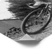 snelle oude fiets. poster (Hoek)