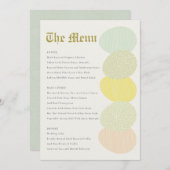 SNELLE PASTEL EASTER EASTER MENU (Voorkant / Achterkant)