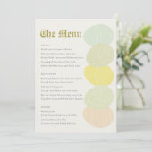 SNELLE PASTEL EASTER EASTER MENU (Staand voorkant)