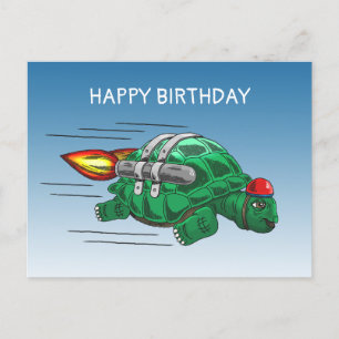 Snelle Raket Schildpad Briefkaart