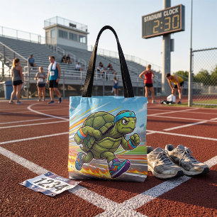 Snelle Schildpad Sprinter Atletische Hardloper Draagtas