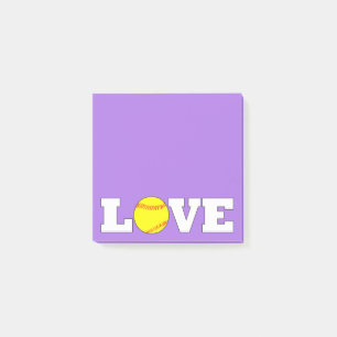 SNELLE Softball LOVE-desktoplaptop Post-it® Notes