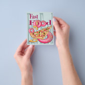 Snelle voedingsmiddelen | Donuts Burger Food | Mar Flyer (Hand)