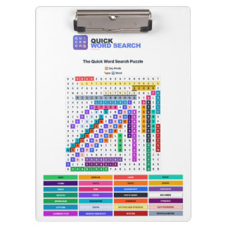Snelle Woordzoekpuzzel Klembord Dagmodus