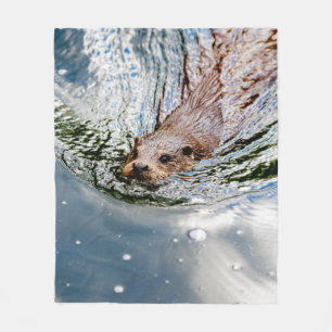 SNELLE ZEEVERZEGELING FLEECE DEKEN