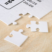 Snellen Chart (Oogonderzoekgrafiek) Legpuzzel (Zijkant)