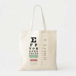 Snellen Eye Chart Bag Tote Bag
