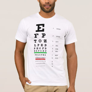 Snellen Eye Chart Bella Canvas T-Shirt
