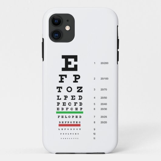 Snellen Eye Chart Case-Mate iPhone Case (Achterkant)