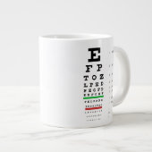 Snellen Eye Chart Extra Grote Beker (Voorkant rechts)