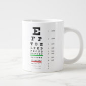 Snellen Eye Chart Extra Grote Beker (Rechts)
