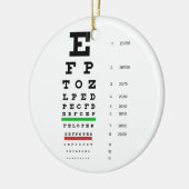 Snellen Eye Chart Ornament (Links)