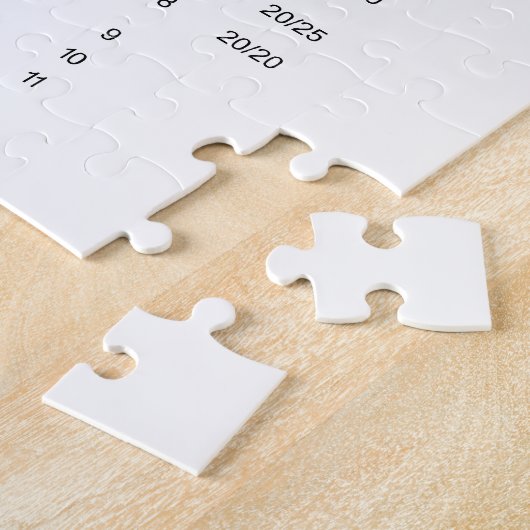 Snellen Eye Chart Puzzle Legpuzzel (Zijkant)