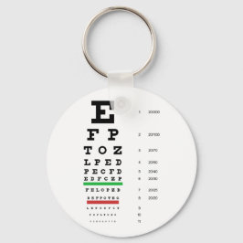 Snellen Eye Chart Sleutelhanger
