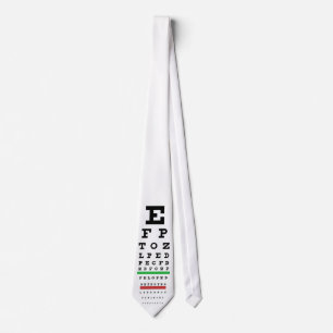 Snellen Eye Chart-Stropdas Stropdas