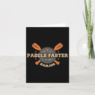 Sneller hoor ik banjos T Shirt Camping Canoe Kaart