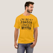Sneller, langer, beter t-shirt (Voorkant volledig)