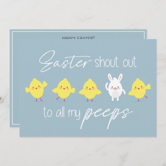 "Sneller schreeuwen naar al mijn piepers, leuk ele Feestdagenkaart (Voorkant / Achterkant)