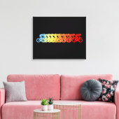 Sneller, sneller, sneller canvas afdruk (Insitu (Woonkamer))