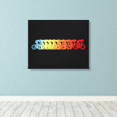 Sneller, sneller, sneller canvas afdruk (Insitu (Houten vloer))