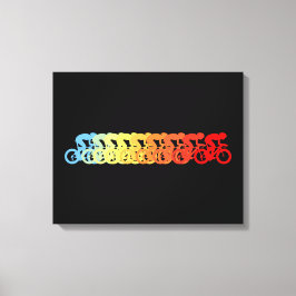 Sneller, sneller, sneller canvas afdruk