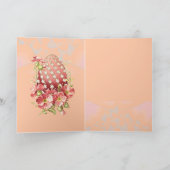 SNELLERE BUNNY baby HUGGGGING, Roze Feestdagen Kaart (Binnen)