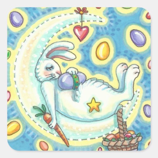 SNELLERE BUNNY JELLY BEAN DREAMS MOON STICKER (Voorkant)