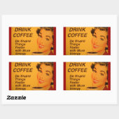 Snellere dingen doen rechthoekige sticker (Vel)