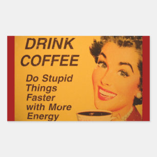 Snellere dingen doen rechthoekige sticker