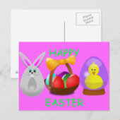 Snellere flaun feestdagenkaart (Voorkant / Achterkant)