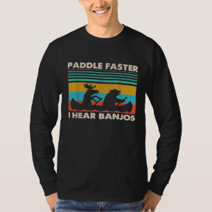 Snellere ik hoor banjos Retro T-shirt