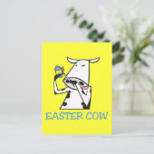 Snellere Koe Feestdagenkaart (Staand voorkant)