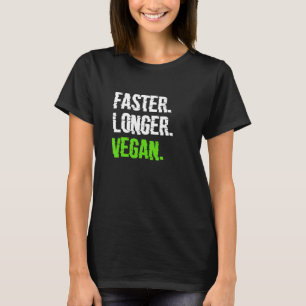 Snellere langere Veganistische Vegetarische Vegani T-shirt
