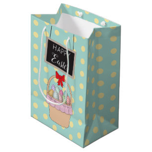 Snellere paasmandje en paaseieren medium cadeauzakje