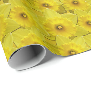 Snellere paaspapier met deffodilcadeau cadeaupapier