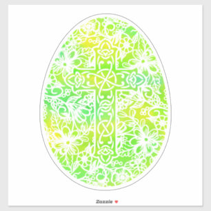 Snellere Waterverf Groene Kruis Sticker