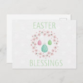 Snellerverruiming met eieren en bloemen briefkaart (Voorkant / Achterkant)