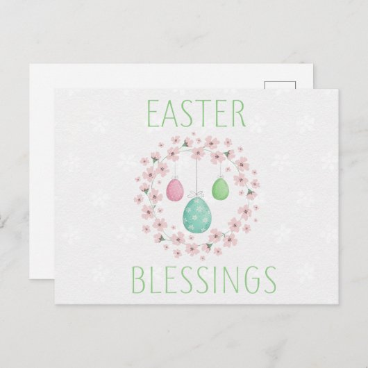 Snellerverruiming met eieren en bloemen briefkaart (Voorkant / Achterkant)