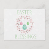 Snellerverruiming met eieren en bloemen briefkaart (Voorkant)